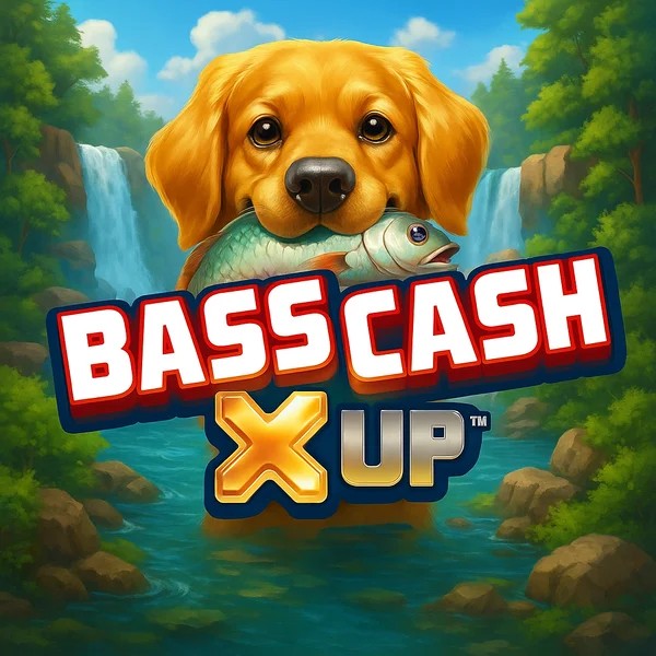 Bass Cash X UP logo by Alchemy Gaming at Lizaro Casino