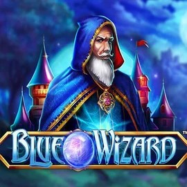 Blue Wizard slot logo by Quickspin at Lizaro Casino