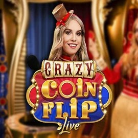 Crazy Coin Flip slot visual from Evolution available on lizaroapp.com