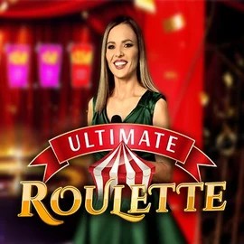 Ultimate Roulette online game logo by Ezugi on lizaroapp.com